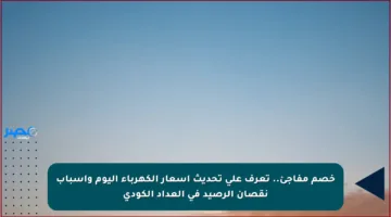 خصم مفاجئ.. تعرف على تحديث أسعار الكهرباء اليوم وأسباب نقصان الرصيد في العداد الكودي
